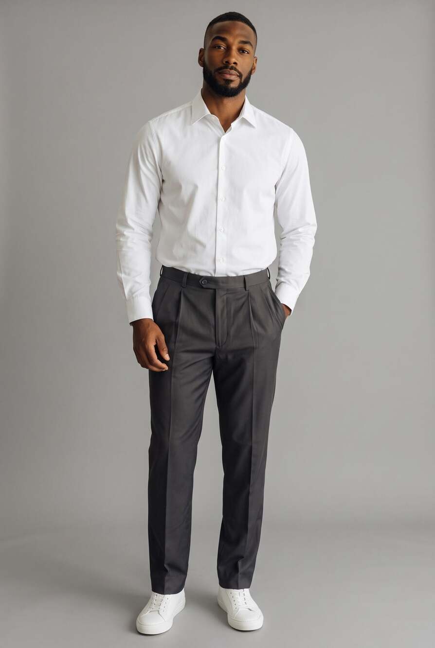 Burberry London Men's Pleated Dress Pants Size 36X28 Black